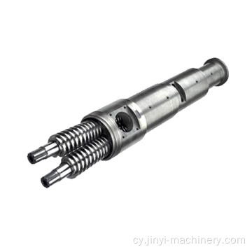 Twin Screw Barrel Conical ar gyfer Peiriant Allwthio Nissei